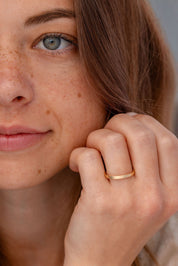 2.0mm Satin Flat Band Rings Princess Bride Diamonds