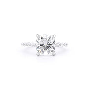 2.0mm Tiana Cushion Engagement Rings Princess Bride Diamonds