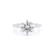 2.0mm Tiana Round Engagement Rings Princess Bride Diamonds