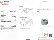2.20ct E-VS1 Round Lab Diamond Leah Engagement Rings Princess Bride Diamonds