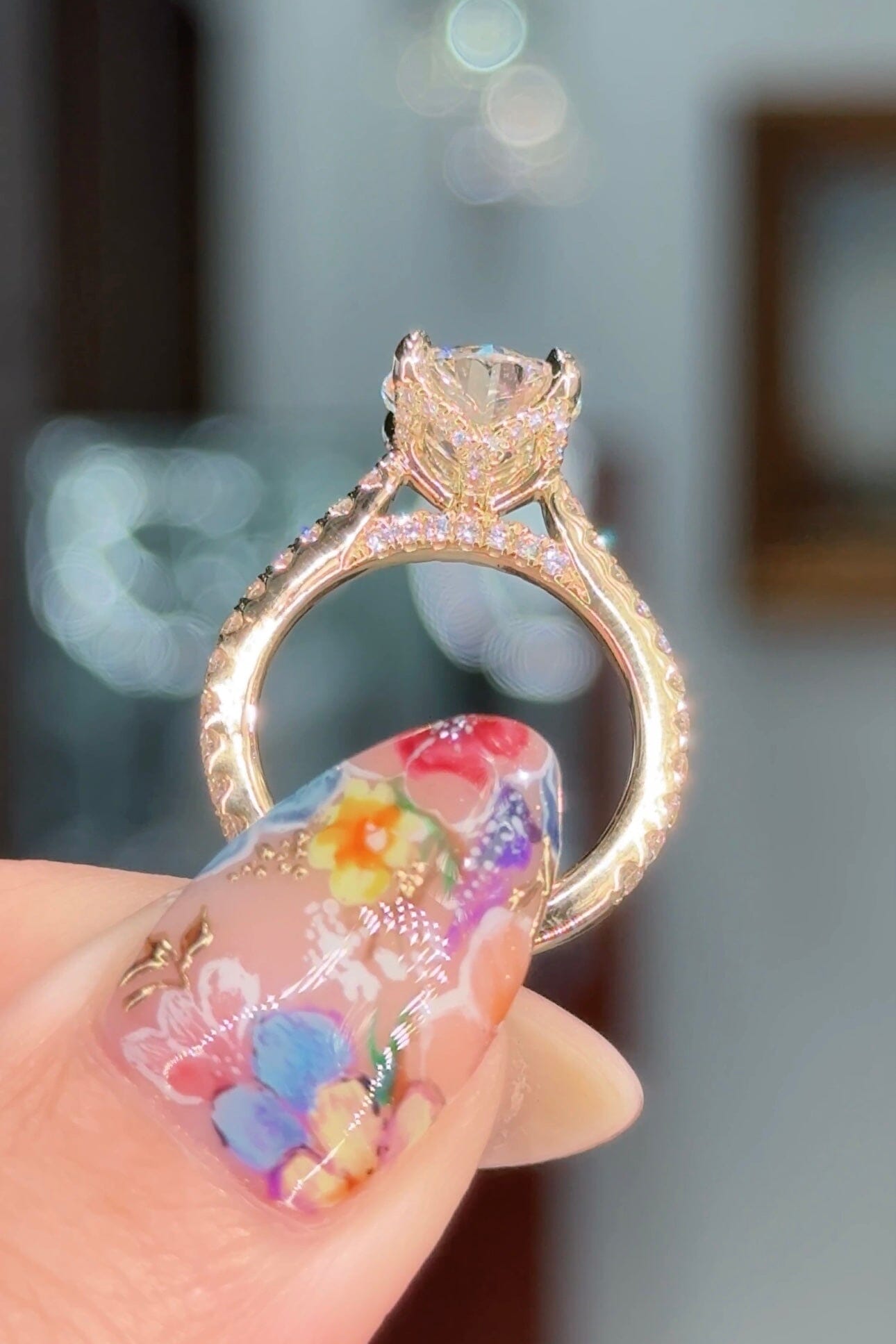 2.24ct D-VS1 Round Lab Diamond Isabela Engagement Rings Princess Bride Diamonds 