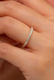 2.2mm Core Pavé Diamond Ring Rings Princess Bride Diamonds