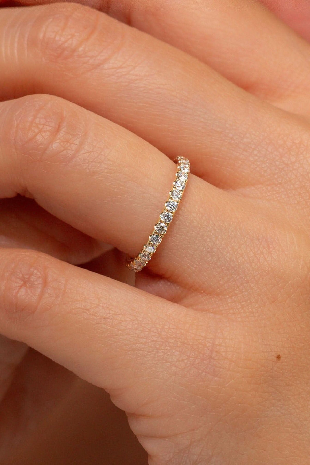 2.2mm Core Pavé Diamond Ring - PBD Rings