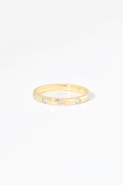 2.2mm Round Diamond Inlay Band Rings Princess Bride Diamonds