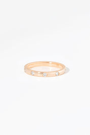 2.2mm Round Diamond Inlay Band Rings Princess Bride Diamonds