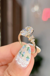 2.30ct E-VS1 Oval Lab Diamond Nova Engagement Rings Princess Bride Diamonds