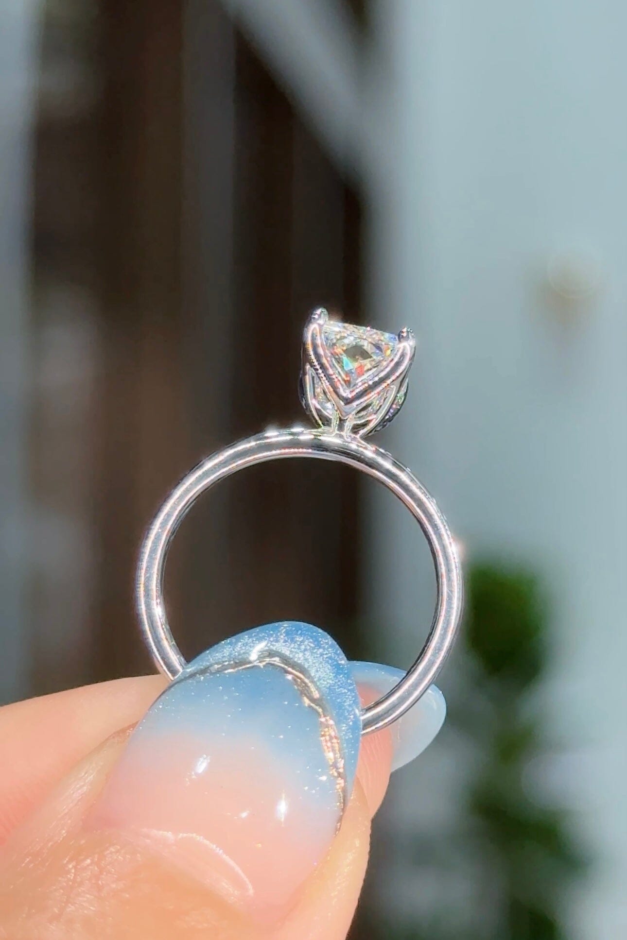 2.37ct D-VS1 Radiant Lab Diamond Caraline Engagement Rings Princess Bride Diamonds