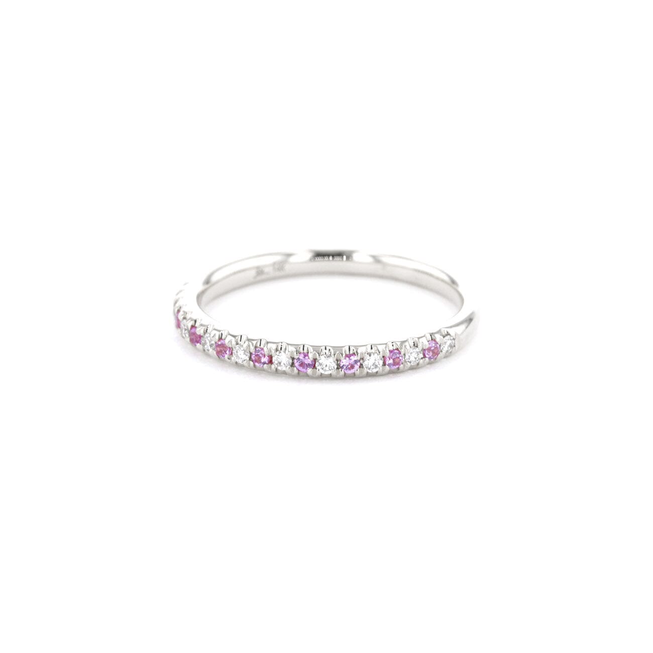 2.3mm Pavé Diamond & Sapphire Ring Rings Princess Bride Diamonds