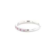2.3mm Pavé Diamond & Sapphire Ring Rings Princess Bride Diamonds