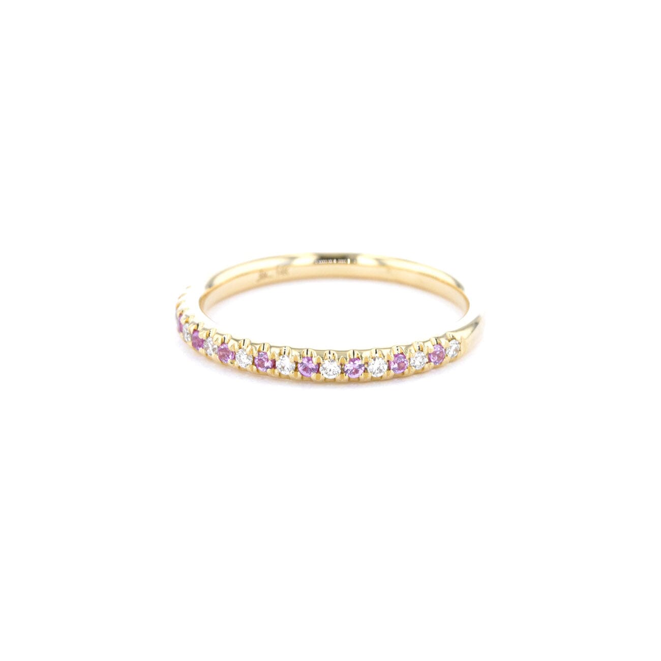 2.3mm Pavé Diamond & Sapphire Ring Rings Princess Bride Diamonds