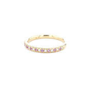 2.3mm Pavé Diamond & Sapphire Ring Rings Princess Bride Diamonds