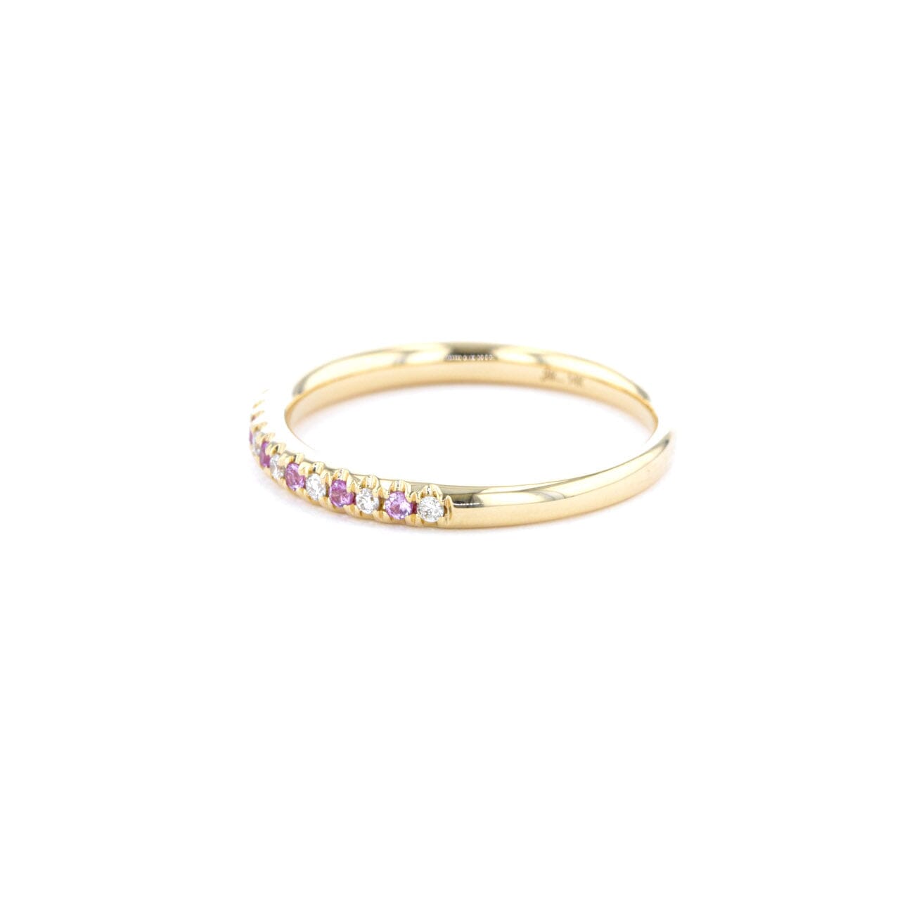 2.3mm Pavé Diamond & Sapphire Ring Rings Princess Bride Diamonds