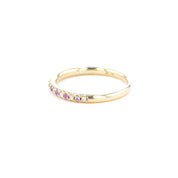2.3mm Pavé Diamond & Sapphire Ring Rings Princess Bride Diamonds