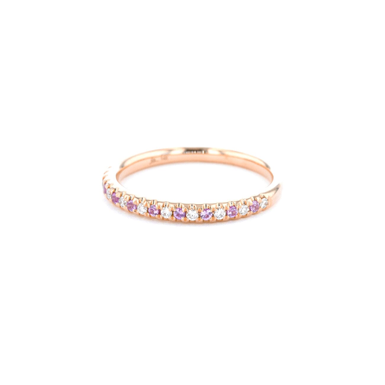 2.3mm Pavé Diamond & Sapphire Ring Rings Princess Bride Diamonds