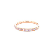 2.3mm Pavé Diamond & Sapphire Ring Rings Princess Bride Diamonds