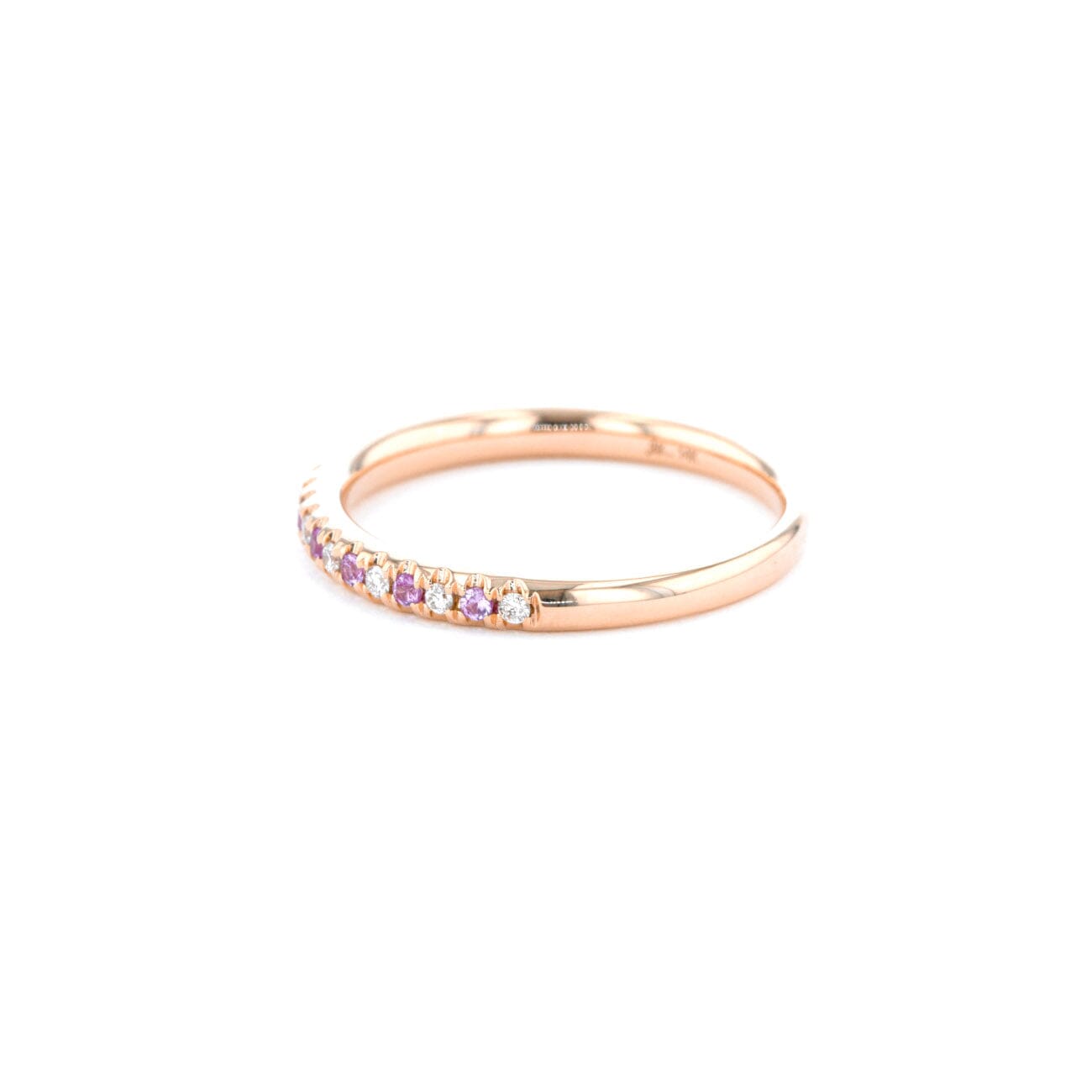 2.3mm Pavé Diamond & Sapphire Ring Rings Princess Bride Diamonds