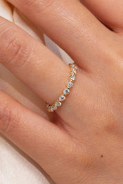 2.4mm Floating Single Prong Round Natural Diamond Ring Rings Princess Bride Diamonds