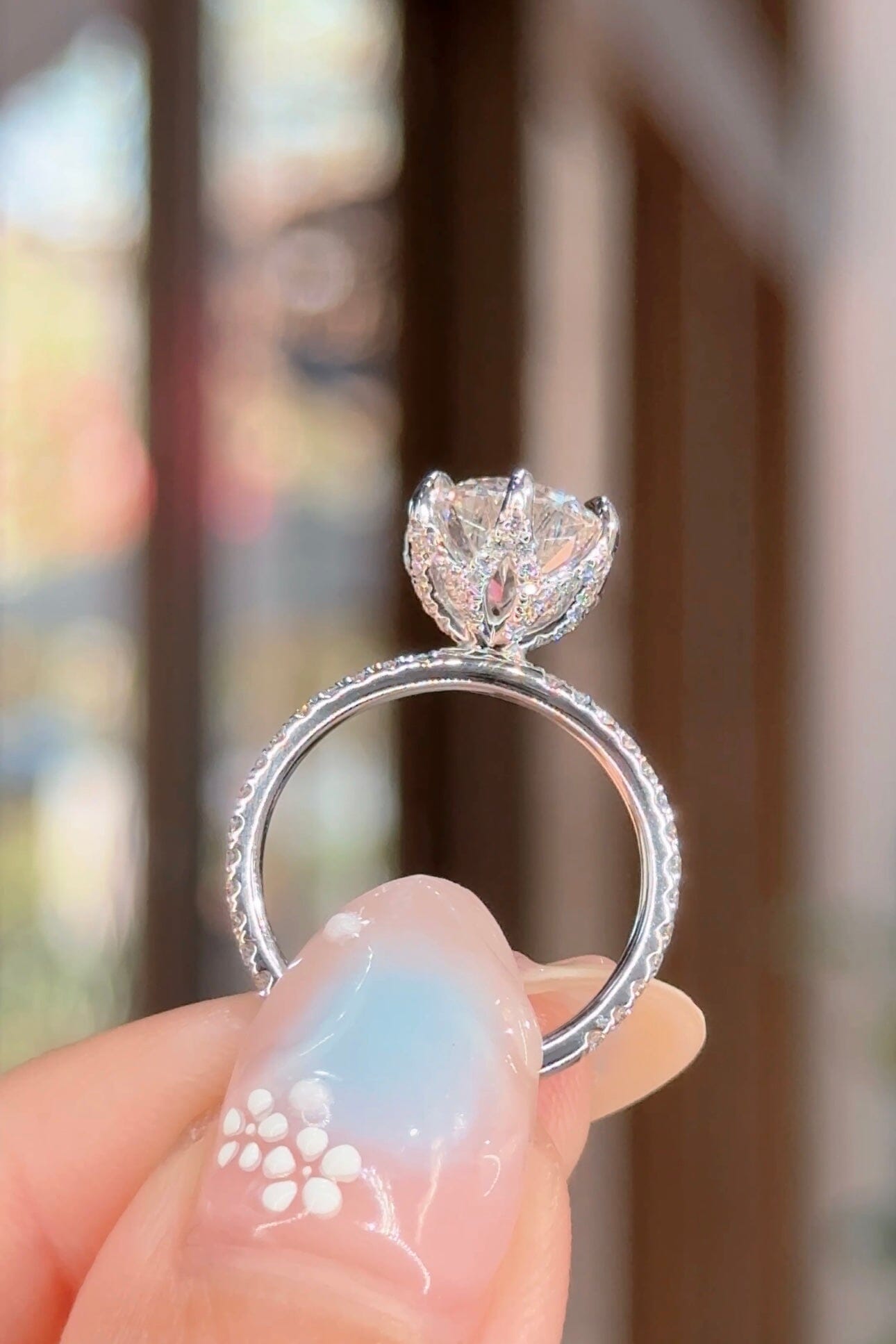 2.52ct D-VS1 Round Lab Diamond Samantha Engagement Rings Princess Bride Diamonds