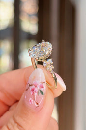 2.55ct D-VS1 Oval Lab Diamond Nova Engagement Rings Princess Bride Diamonds
