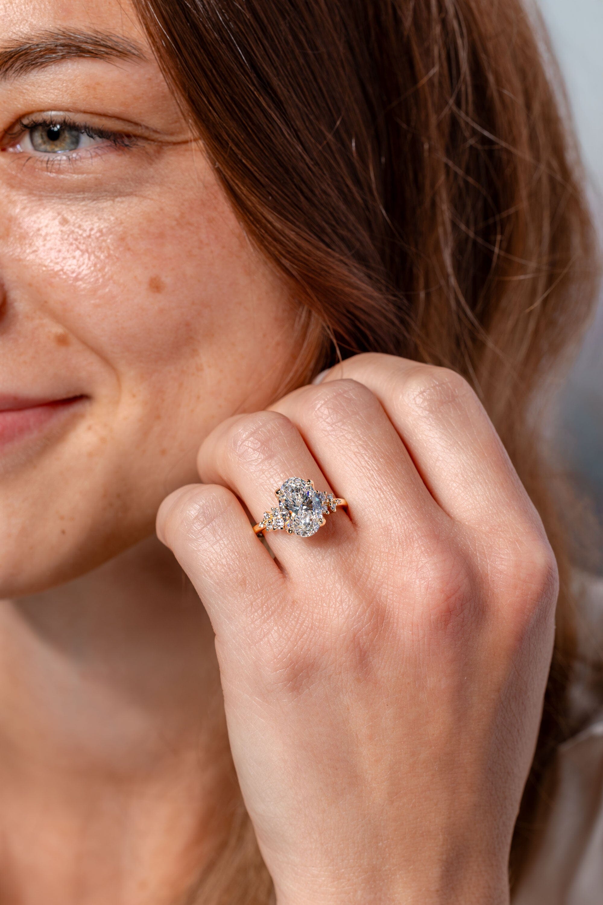 2.5ct Oval Lab Diamond Nova Engagement Rings Princess Bride Diamonds