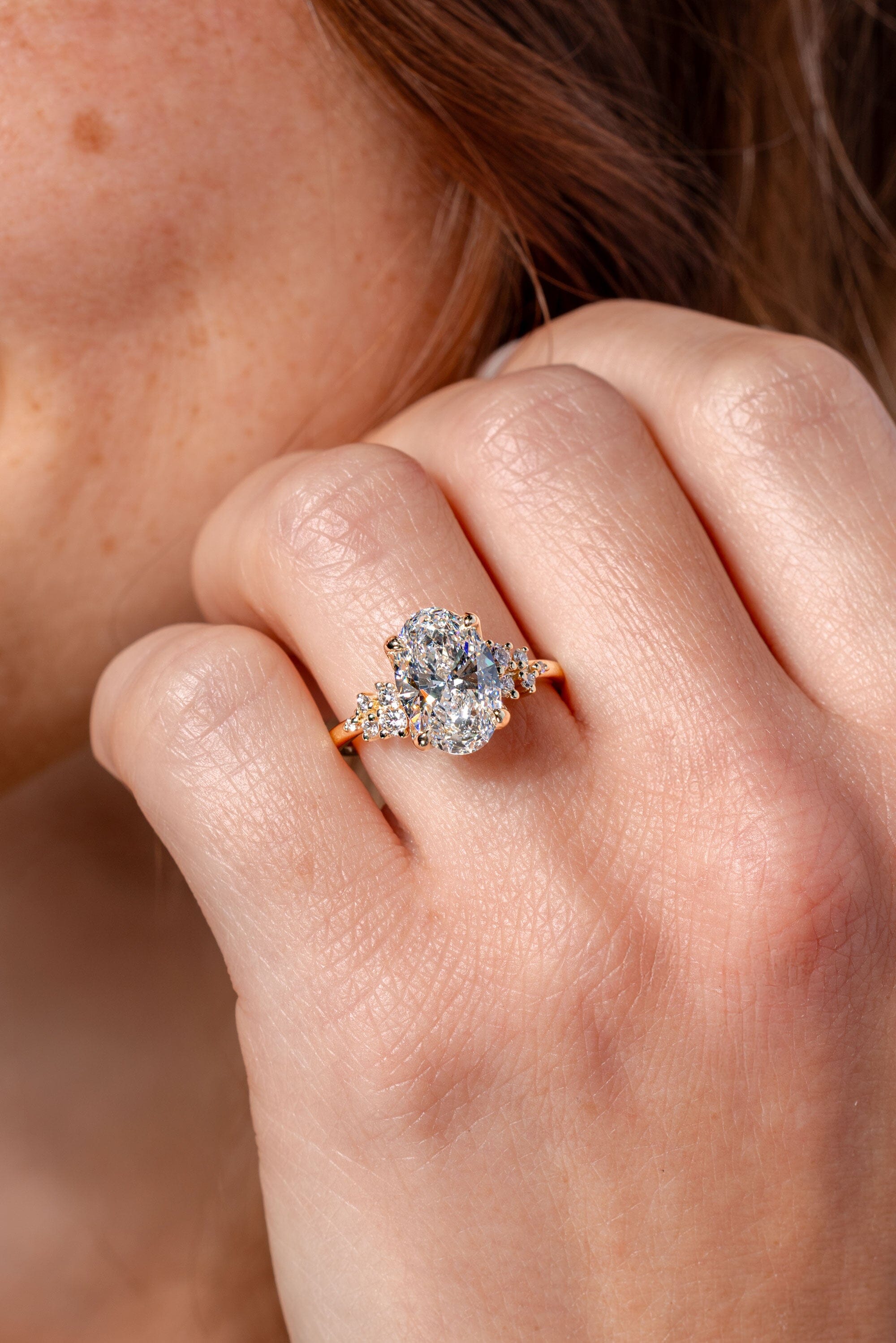 2.5ct Oval Lab Diamond Nova Engagement Rings Princess Bride Diamonds