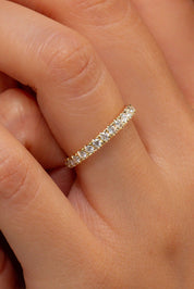 2.6mm Core Pavé Diamond Ring Rings Princess Bride Diamonds