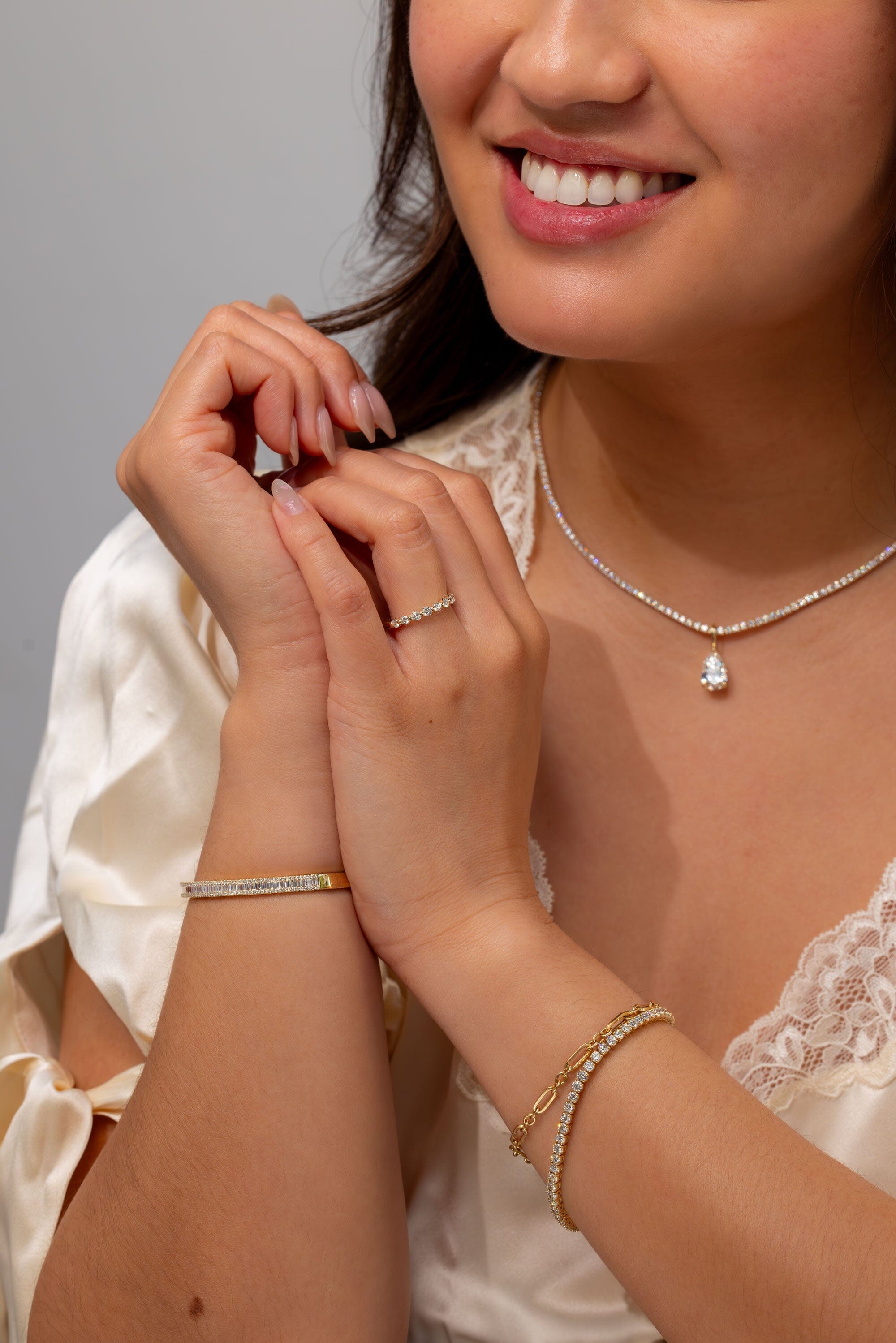 2.6mm Floating Single Prong Round Natural Diamond Ring Rings Princess Bride Diamonds