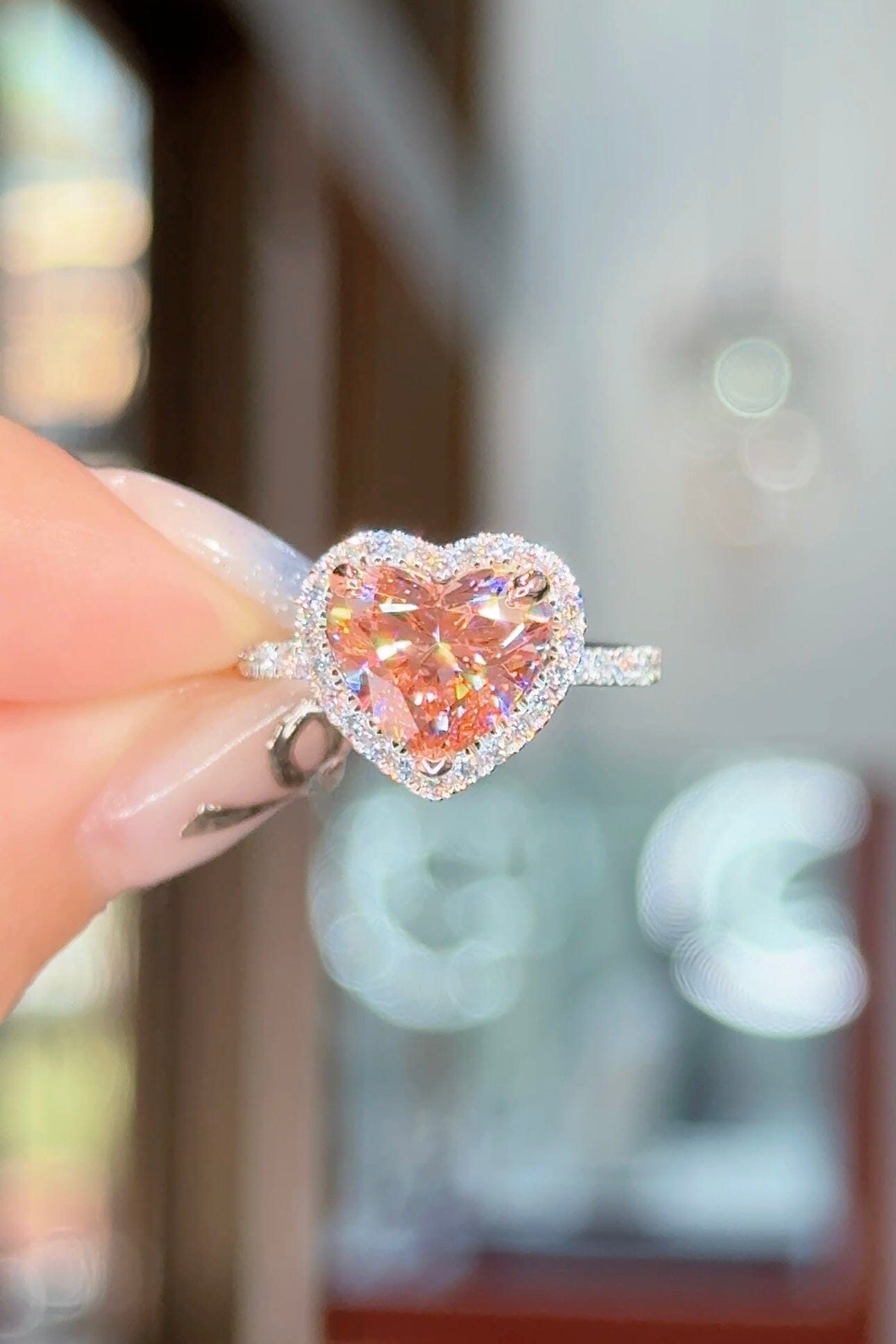 2.74ct FVP-VS1 Heart Lab Diamond Leilani Engagement Rings Princess Bride Diamonds