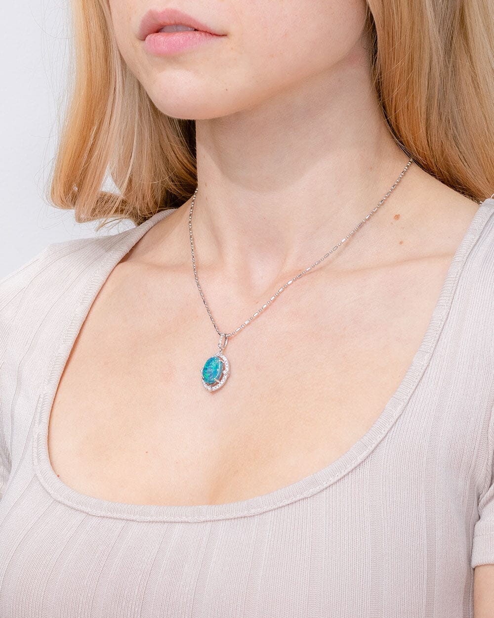 2.76ct Australian Black Opal Vintage Halo Necklace Necklaces Princess Bride Diamonds