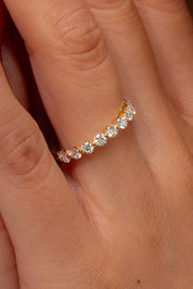2.8mm Floating Single Prong Round Natural Diamond Ring Rings Princess Bride Diamonds