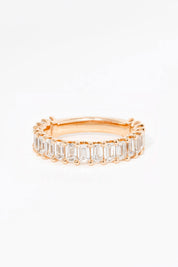 3.5mm Mini Emerald Diamond Ring