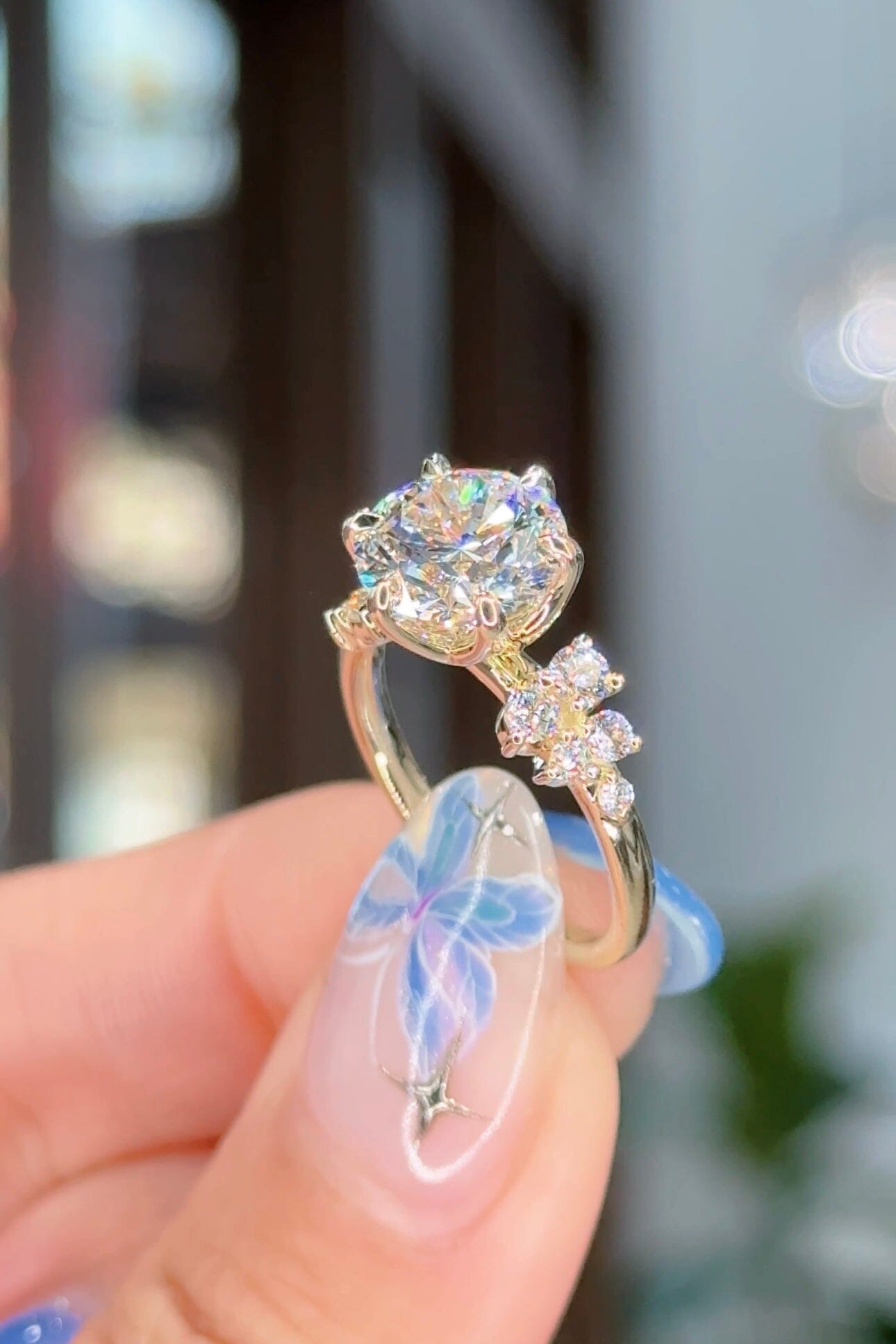 3.00ct D-VS1 Round Lab Diamond Supernova Engagement Rings Princess Bride Diamonds