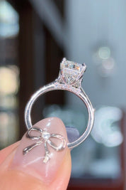 3.01ct F-VS1 Radiant Lab Diamond Alice Engagement Rings Princess Bride Diamonds