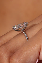 3.02ct E-VS1 Pear Lab Diamond Kayla Engagement Rings Princess Bride Diamonds