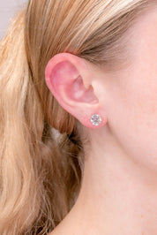 3.20ct D-VS1 Round Lab Diamond Martini Studs Earrings Princess Bride Diamonds 