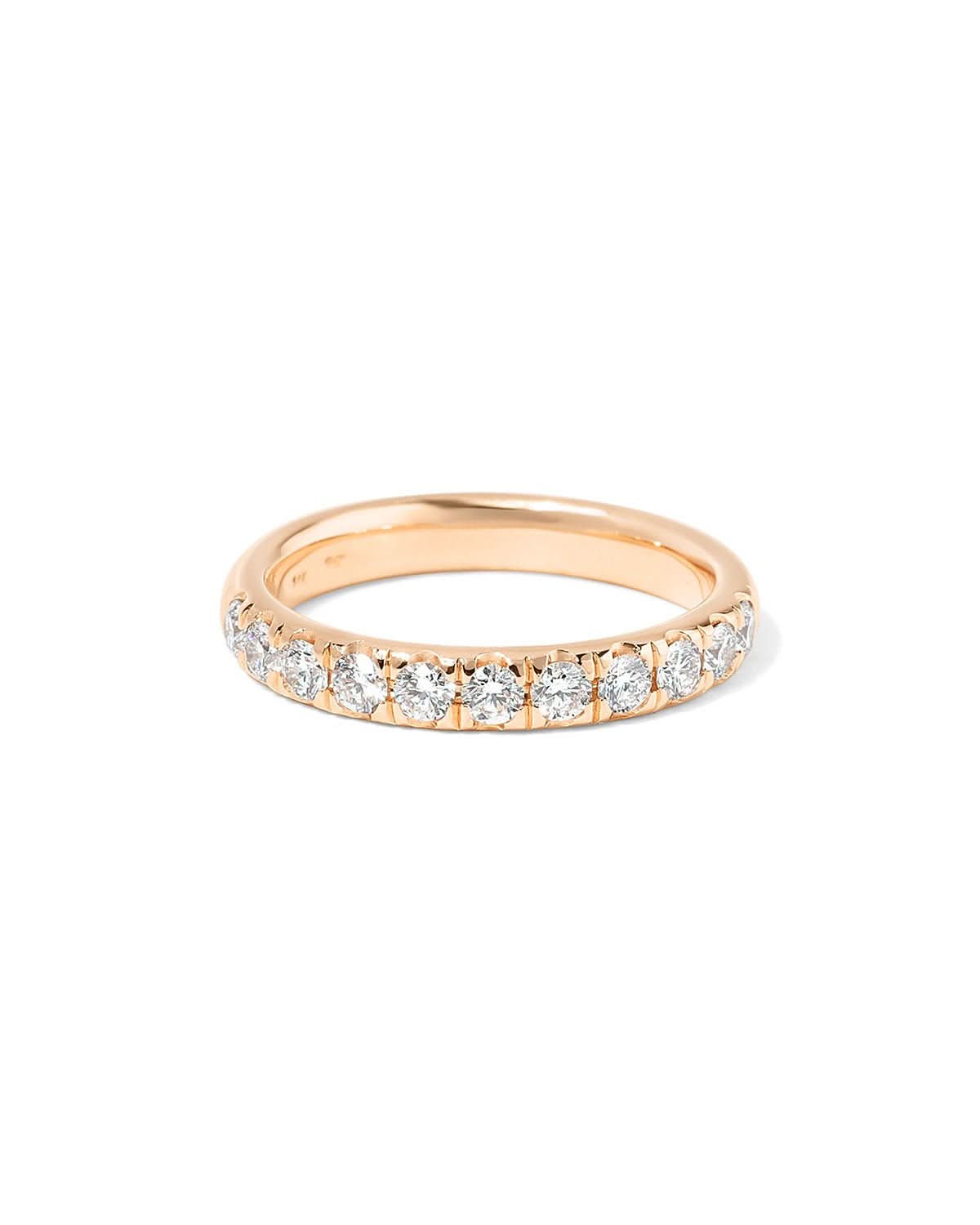 3.2mm Core Pavé Diamond Ring - PBD Rings