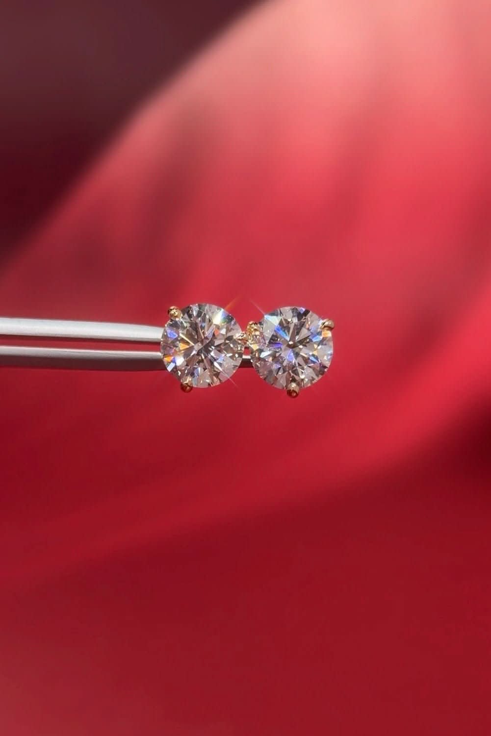 3.50ct Core Round Lab Diamond Martini Studs - PBD Earrings