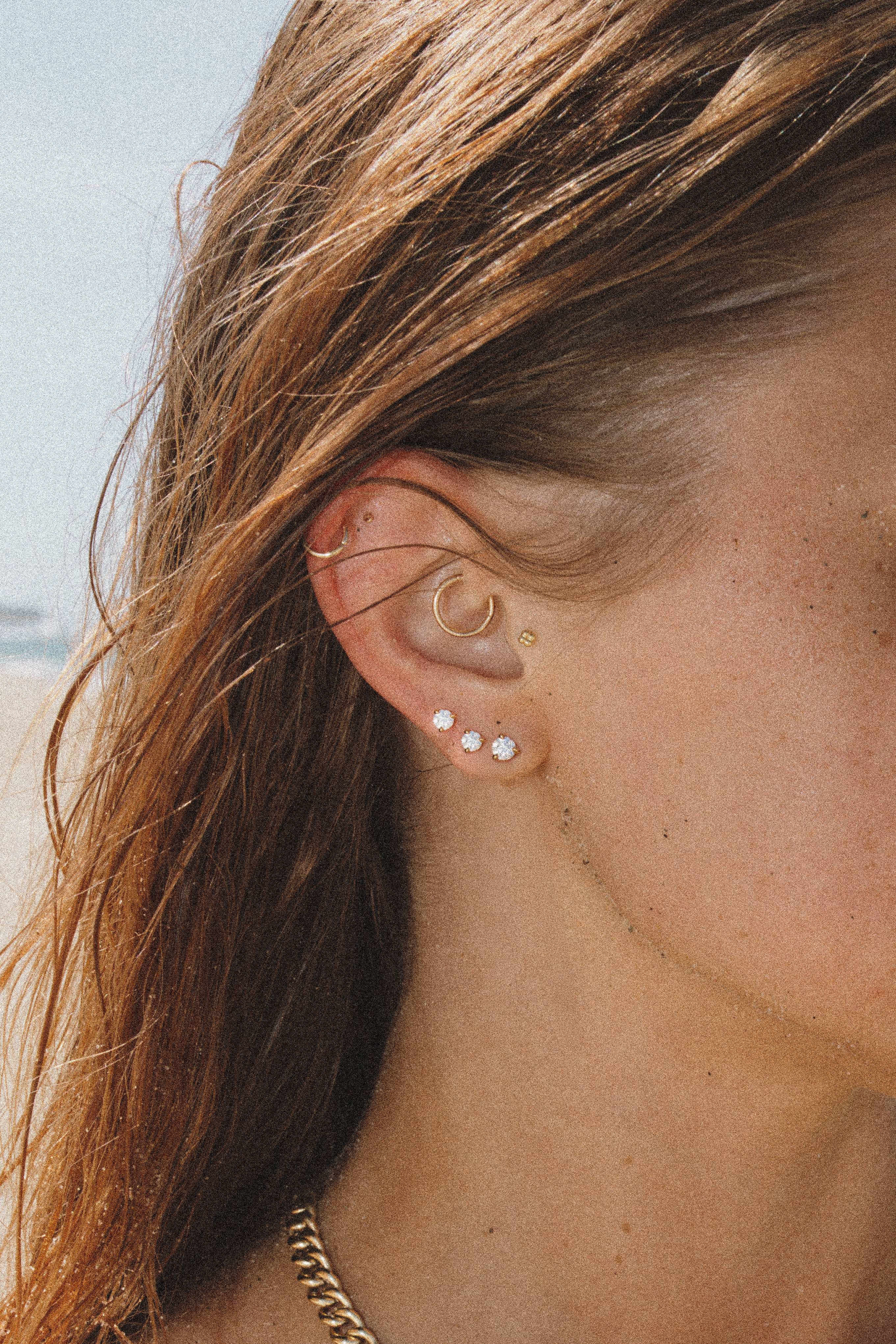 1ct Core Round Lab Diamond Martini Studs