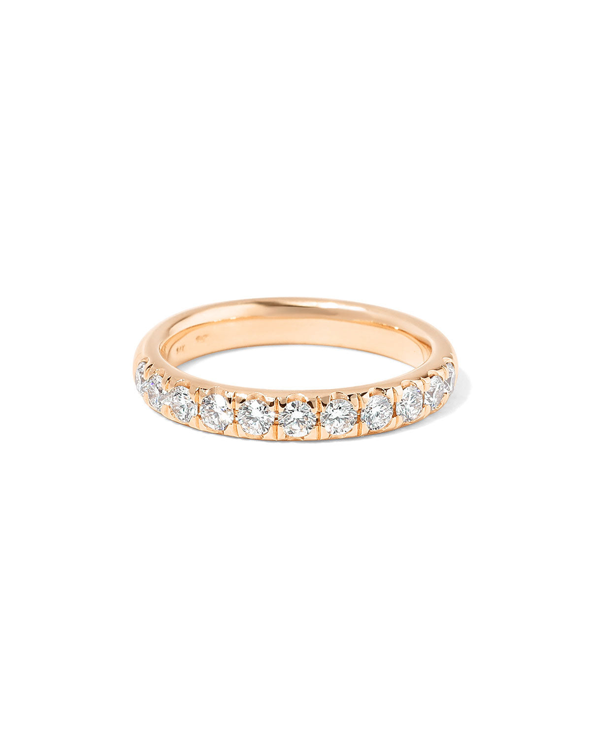 3.0mm Core Pavé Diamond Ring