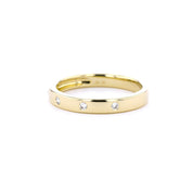 3mm Gypsy Set Diamond Band Rings Princess Bride Diamonds