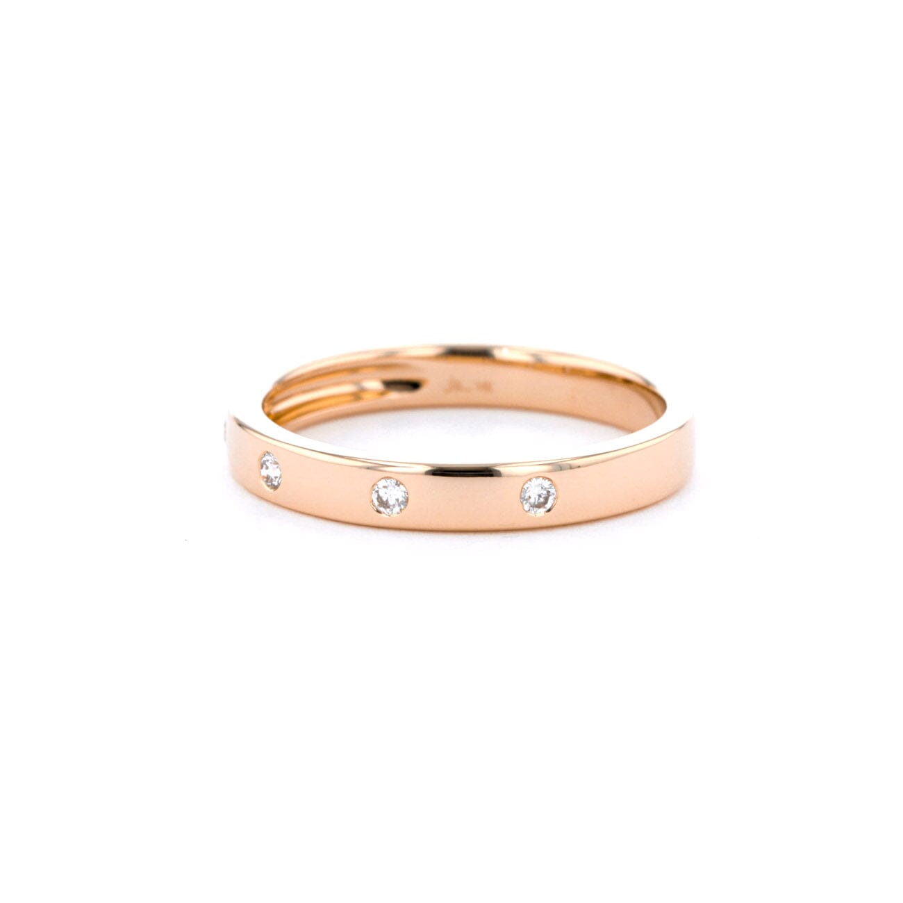 3mm Gypsy Set Diamond Band Rings Princess Bride Diamonds