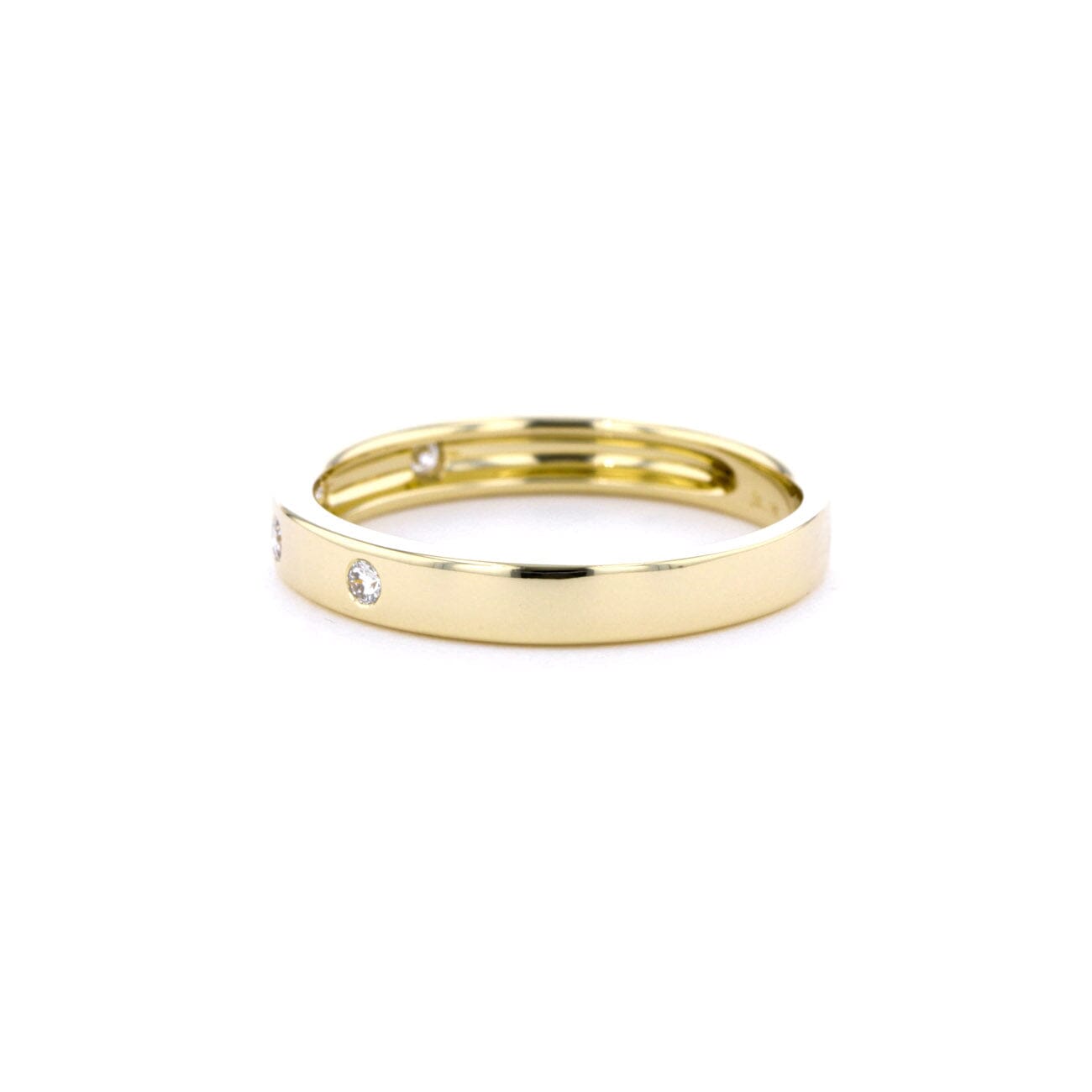 3mm Gypsy Set Diamond Band Rings Princess Bride Diamonds