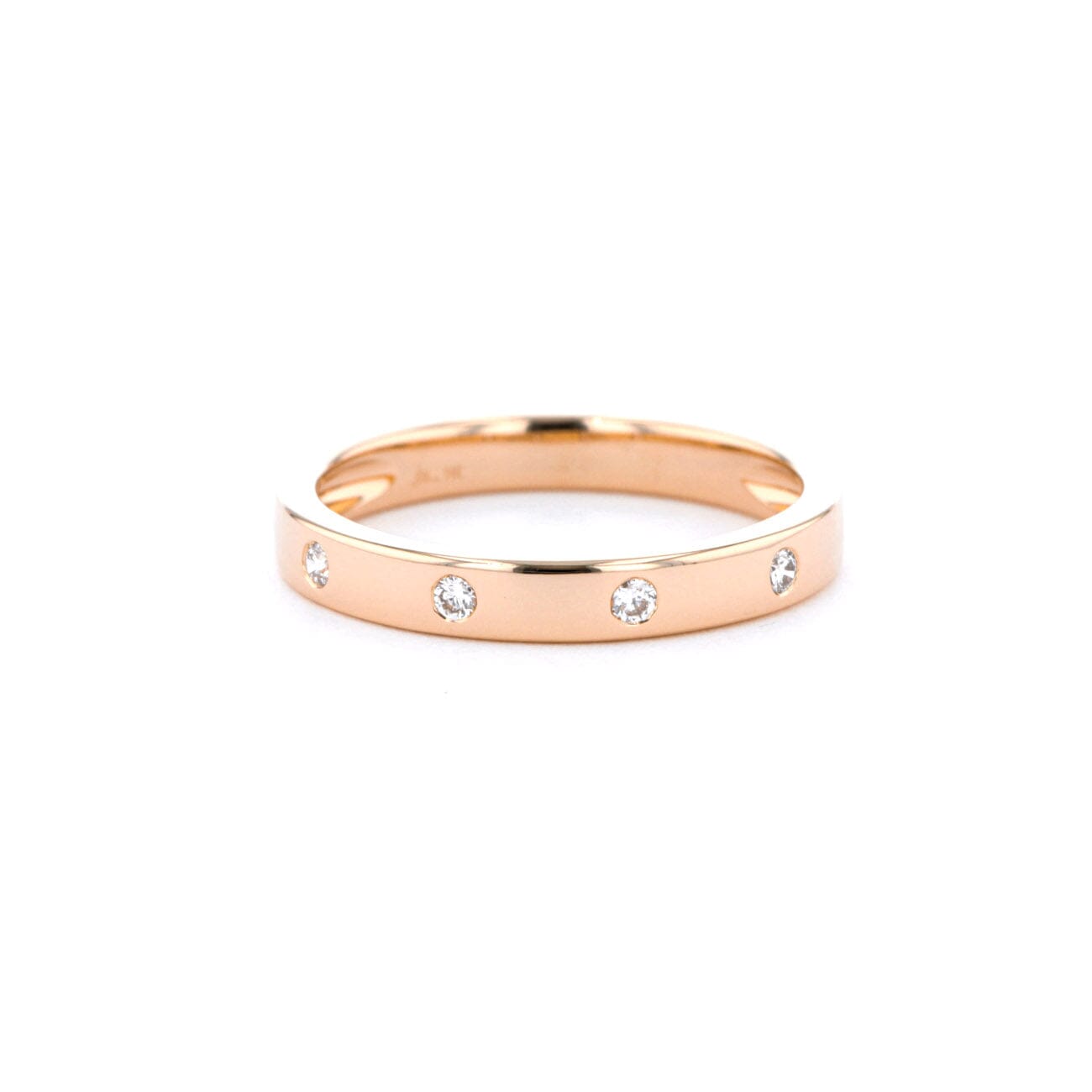 3mm Gypsy Set Diamond Band Rings Princess Bride Diamonds