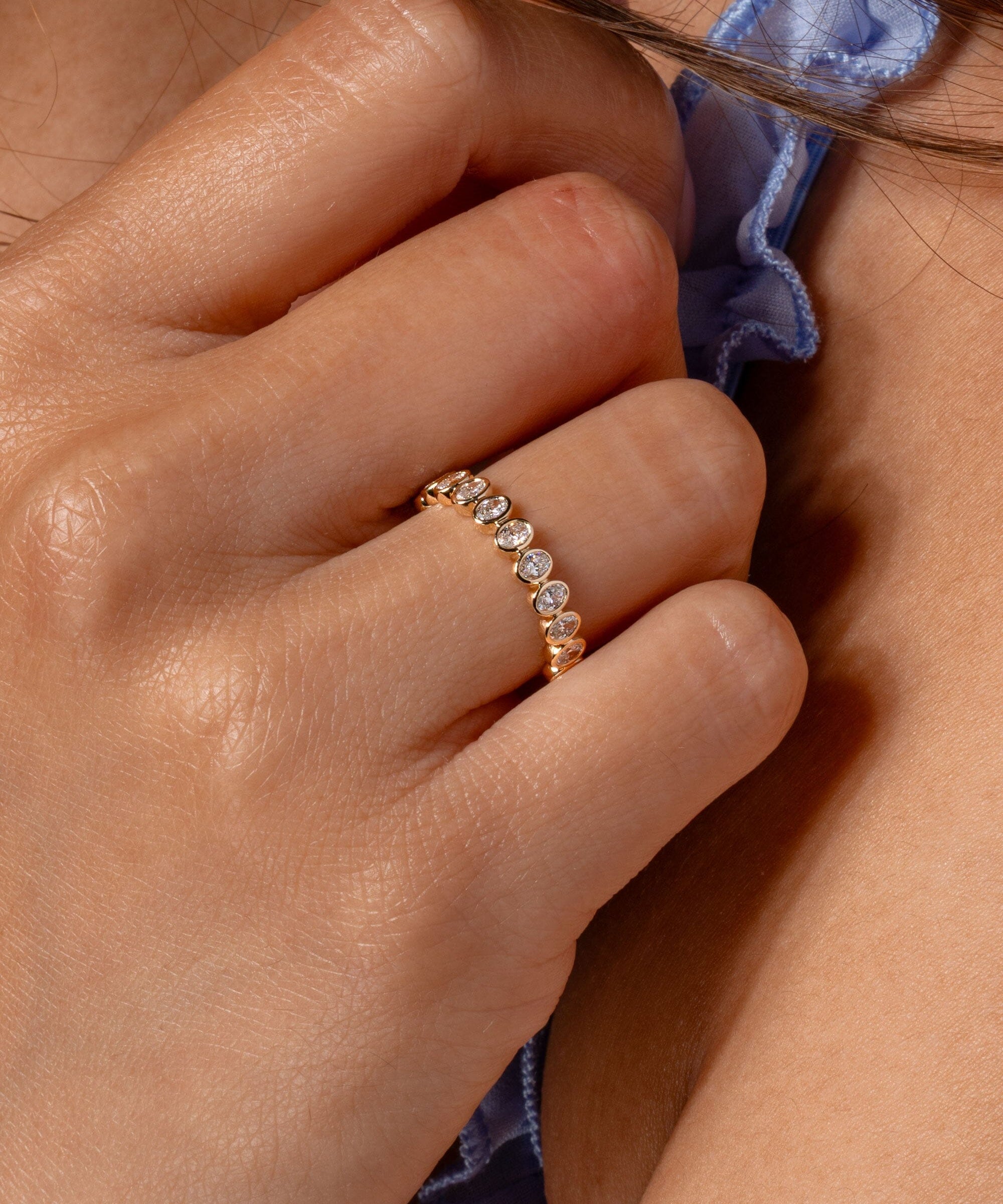 3mm Oval Bezel Ring Rings Princess Bride Diamonds