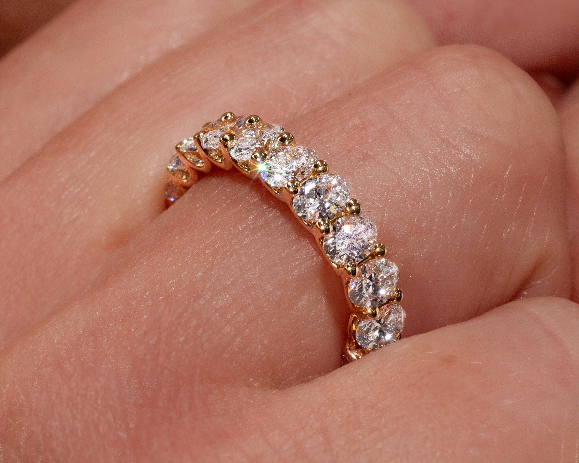 4.0mm Mini Oval Lab Diamond Ring Rings Princess Bride Diamonds