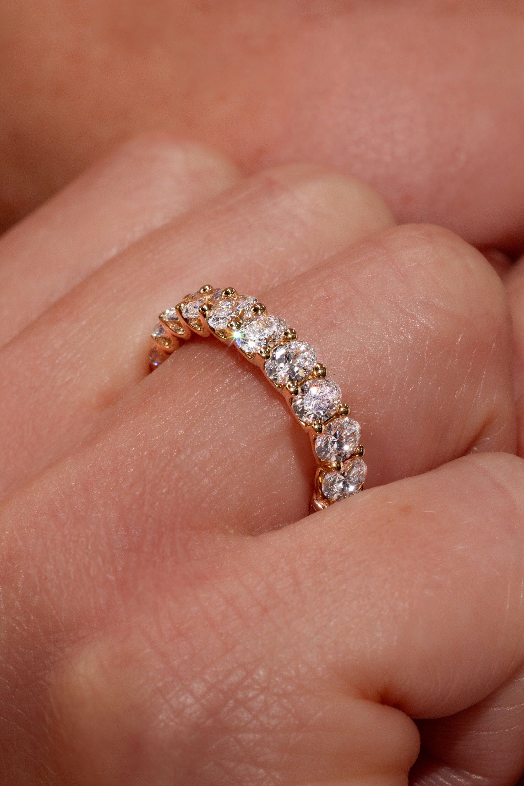 4.0mm Mini Oval Lab Diamond Ring Rings Princess Bride Diamonds