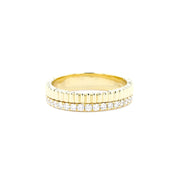 4.4mm Bandolier Double Band Rings Princess Bride Diamonds