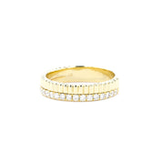 4.4mm Bandolier Double Band Rings Princess Bride Diamonds