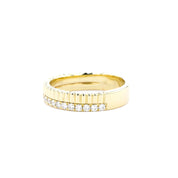 4.4mm Bandolier Double Band Rings Princess Bride Diamonds