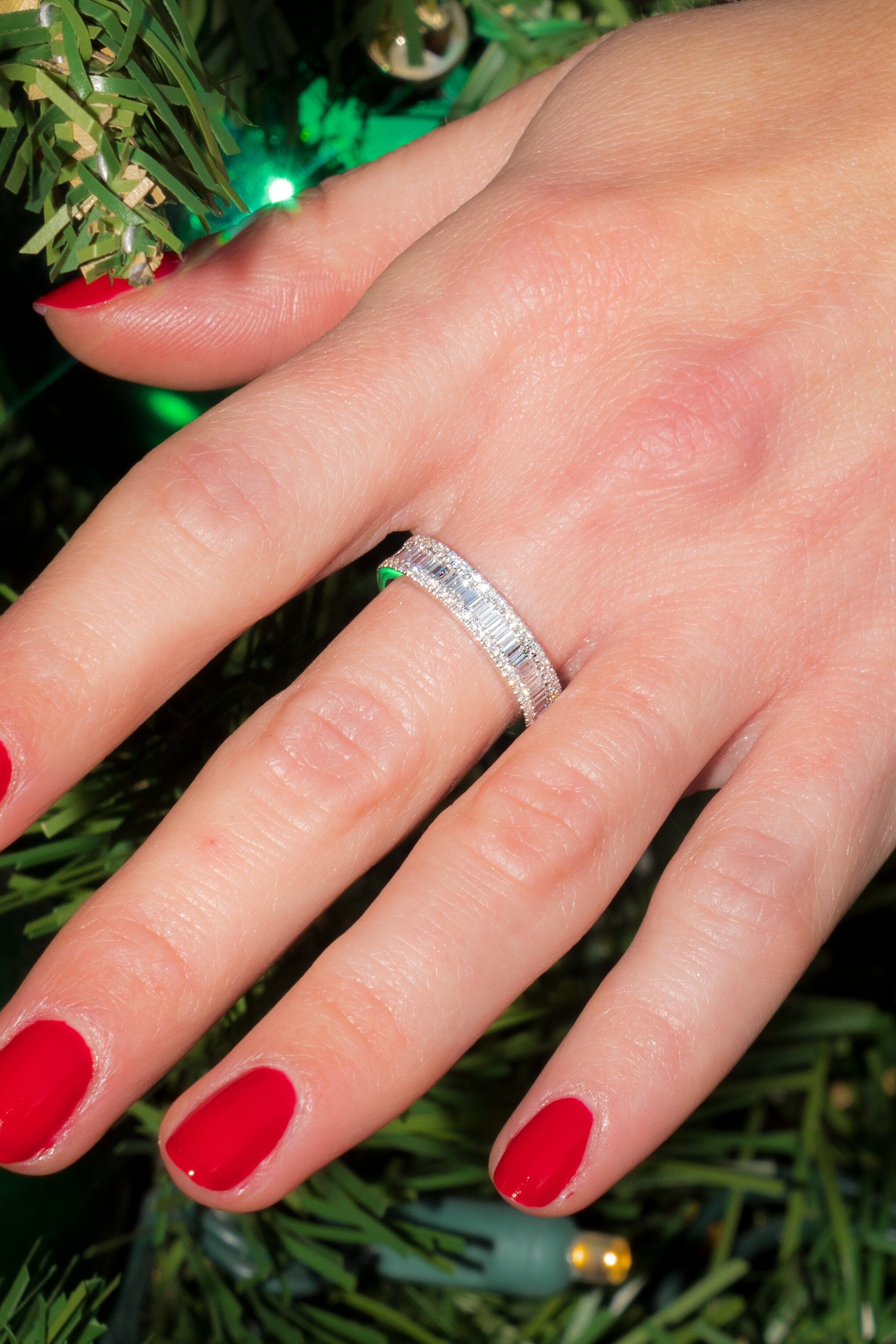 4.6mm Petite Baguette Ring Rings Princess Bride Diamonds